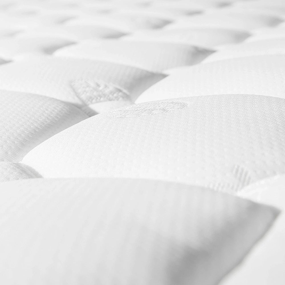 Letto Contenitore Imbottito con LED ¨C Xylo ¨C Similpelle Bianco, 160x200, con Materasso