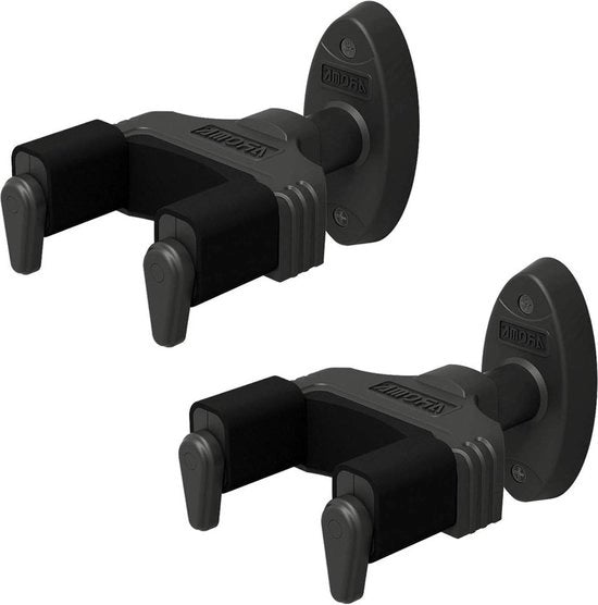 Supporti chitarra a muro - 2 Set Supporto chitarra aroma - Supporto chitarra a muro - Chitarra hanger - Adatto a tutte le dimensioni chitarra acustica - Chitarra elettrica - Basso - Design di blocco automatico - (2 PEZZI) supporto chitarra a muro