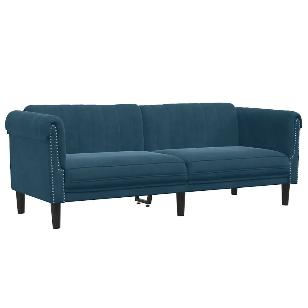 Set di Divani 3 pz Blu in Velluto 3209217