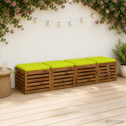 Cuscini per Sedia in 4 Pezzi SOEST 4 pz 100% Poliestere 944367