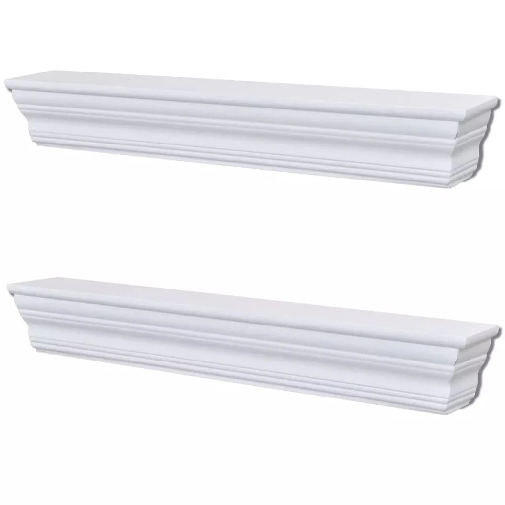 Aaliyah Scaffale da parete bianco da 2 pezzi 2702116/2