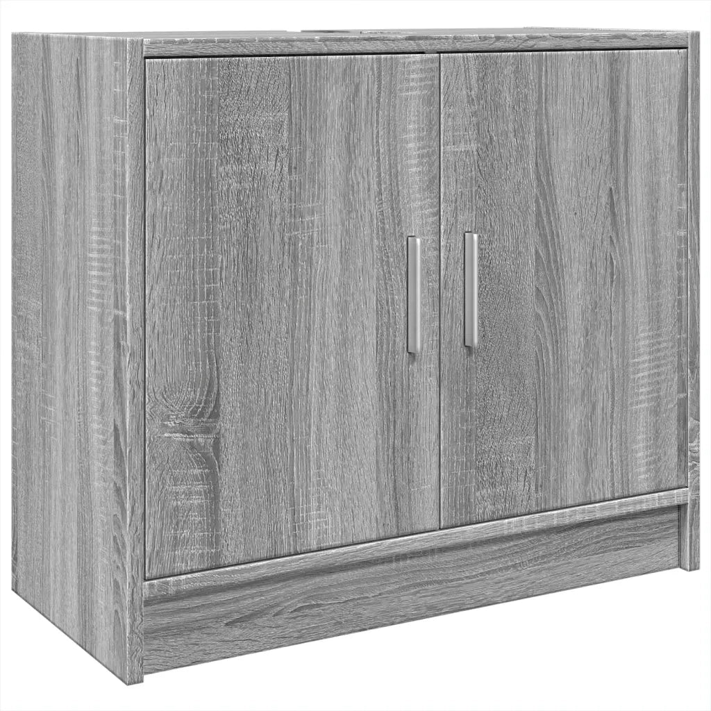Mobile Lavabo-Armadietto da bagno Grigio Sonoma 63x29x55 cm in Legno Multistrato 867609