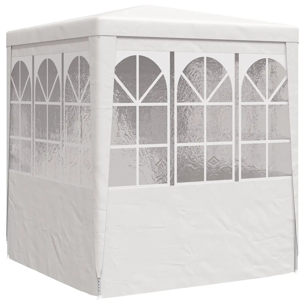 Gazebo | Pergolato Professionale con Pareti 2x2 m Bianco 90 g/m2