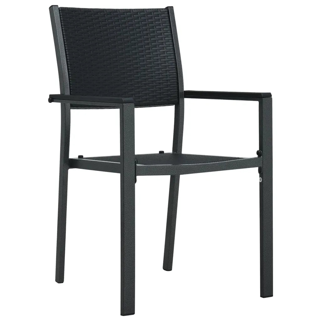 Set da Pranzo da Giardino 3 pz Nero 3099275