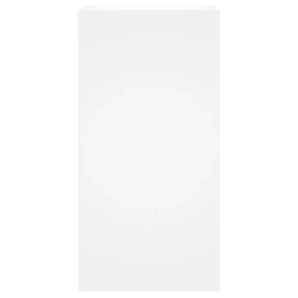 Mobile TV a Parete | Armadietto TV | Mobile Porta TV con Luci LED Bianco 40,5x35x80 cm