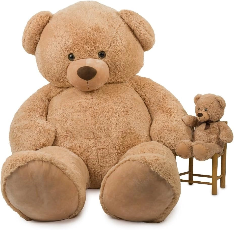 Orso Peluche Gigante 240 cm Orso Gigante Peluche 240 cm Orso Peluche Beige con Fiocco Orsacchiotto Peluche Gigante gigan