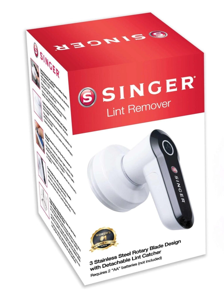 Singer 220015002 Slim Levapelucchi compatto a batterie 3 lame in acciaio inossidabile colore Nero Bianco