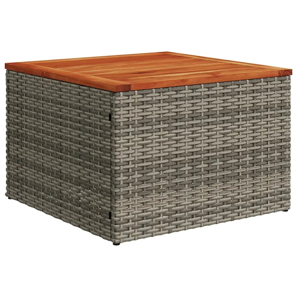 Set Divani da Giardino 8 pz con Cuscini Grigio in Polyrattan 3256096