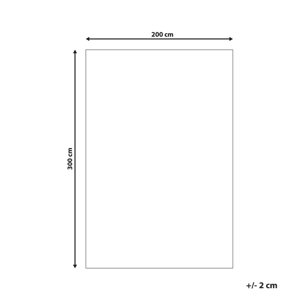 Tappeto beige in viscosa e lana Forma rettangolare Motivo geometrico 200 x 300 cm Stile moderno Soggiorno