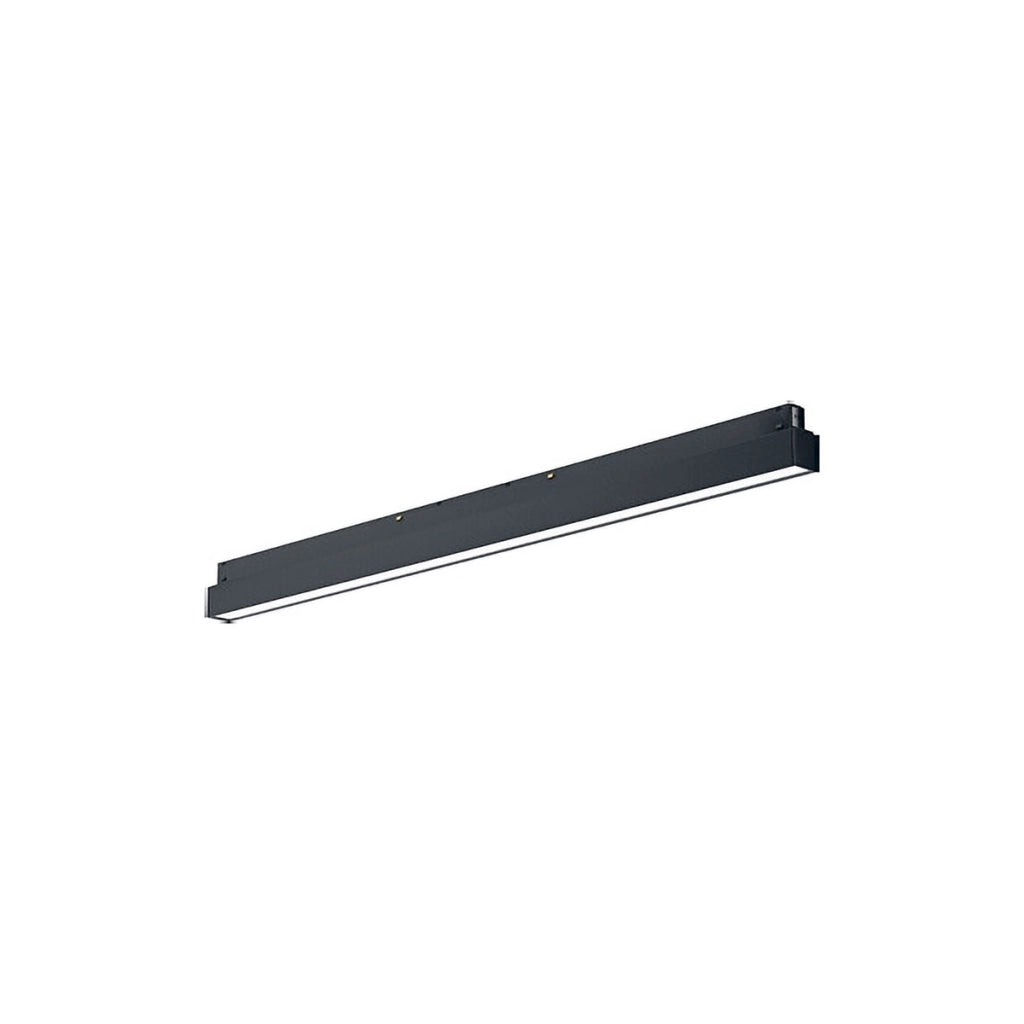 Modulo LED Lineare 24W 3000K 1768lm 48V Dimmerabile per Binario, Alluminio Nero Opaco, Fascio 110° - GEA Luce