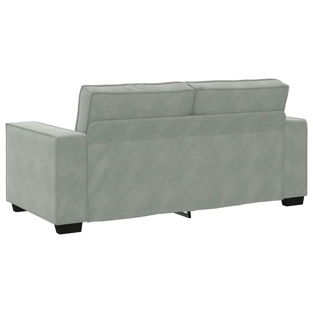 Divano a 2 Posti-Sofa 2 Posti Grigio Chiaro 140 cm in Velluto 543286