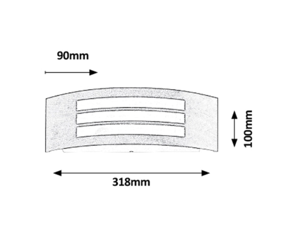Applique esterna Roma E27 oro antico IP44 Rabalux 8511