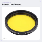 Set di filtri per obiettivo - Impermeabile/Resistente al petrolio - Interfaccia 40,5 mm - Lega di alluminio/Vetro ottico - Adatto per macchina fotografica SLR - Incluso contenitore di conservazione - Filtri per macchina fotografica