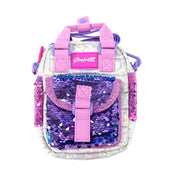 girabrilla puffer shoulder bag purple