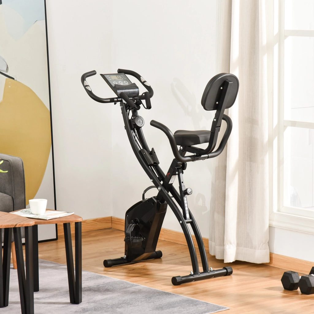 Bicicletta Ellittica 2 in 1 ¨C Minimal ¨C LCD, Pulsossimetro, Regolabile, Pieghevole