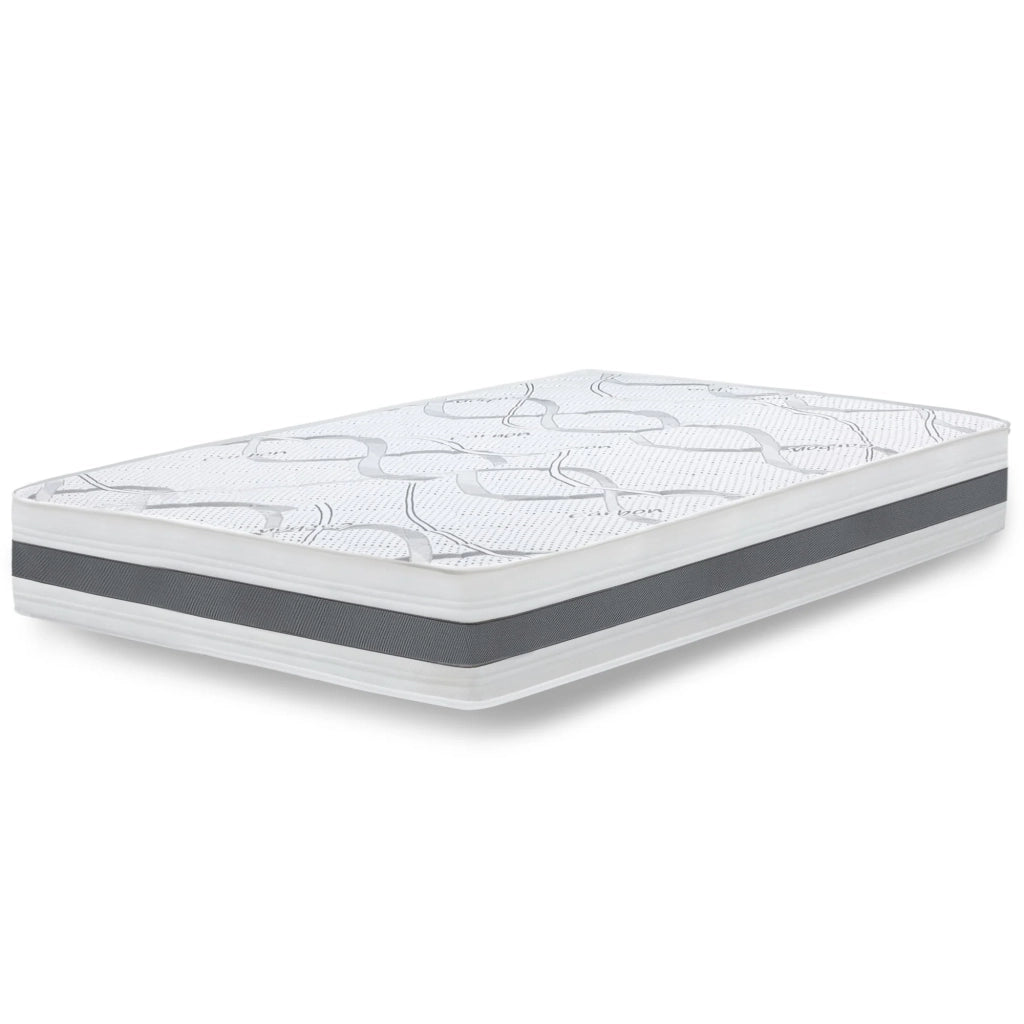 Materasso in Memory Foam Singolo 75x220 Altezza 22 cm | Rigidità media/alta | Tessuto Anallergico e Traspirante | Proprieta' Ortopediche Automodellanti | Prodotto in Italia