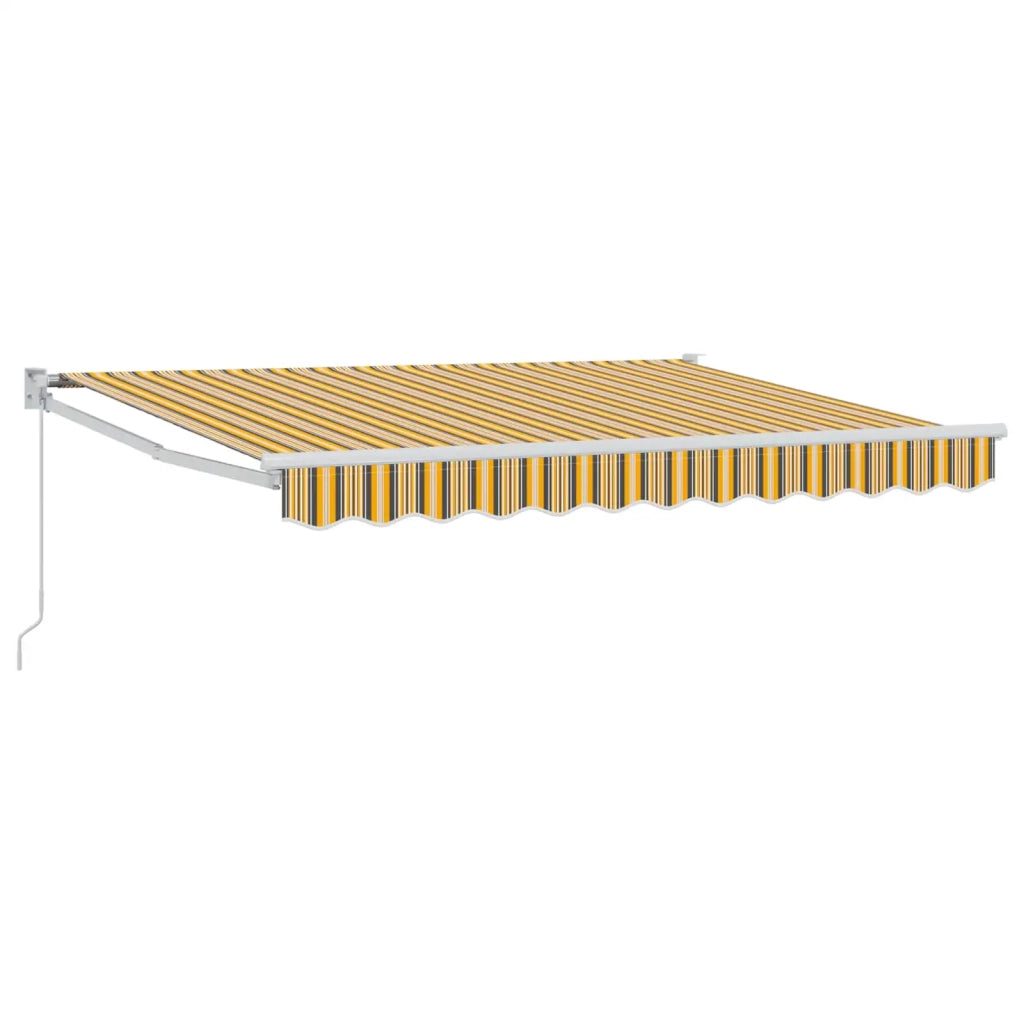 Tenda retrattile Giallo, Grigio e Bianco 3 x 2 m 3418896