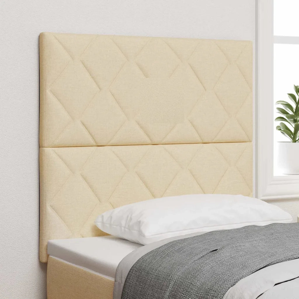 Testiera | Testata Crema 100 cm Tessuto