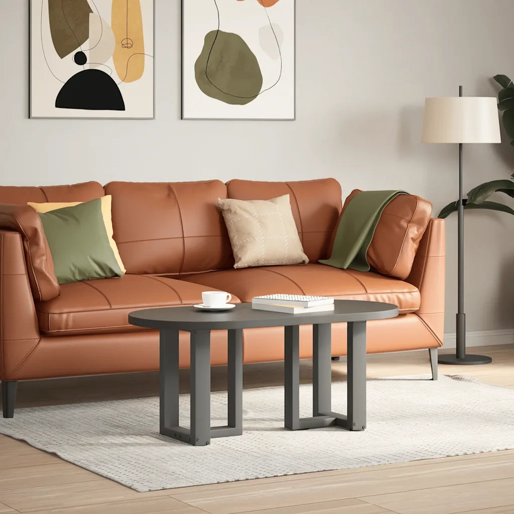 Gambe per Tavolino-Gambe per mobili da Caff¨¨ a Forma di T 2 pz Antracite 38x25x(42-43) cm Acciaio
