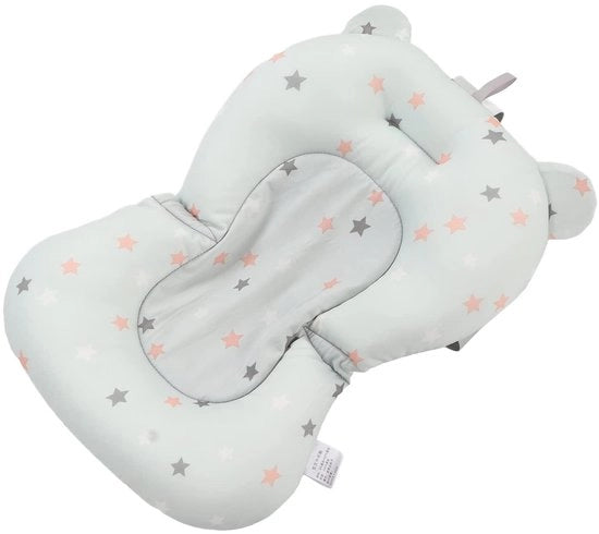 Cuscino per neonati - Supporto opaco per bagni - Sostegno pieghevole - Regolabile - Cinture di sicurezza - Comfortevole - Cotone/Piega schiuma - Cuscino per bagni per neonati