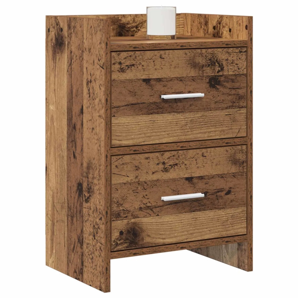 Comodini 2 pz Legno antico 40 x 30 x 60 cm Legno ingegnerizzato 8010976