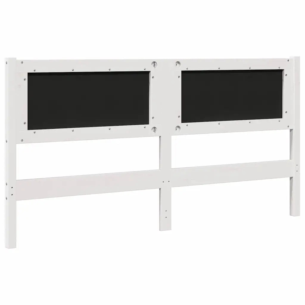Testiera | Testata imbottita con Testiera | Testata Bianco 160 cm Pino massello