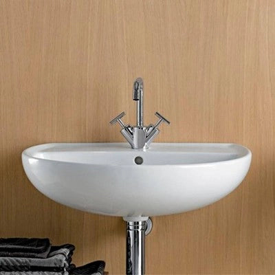 Lavabo sospeso 60 cm Geberit in ceramica lucida  Colibrì
