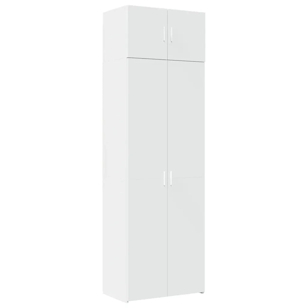 Mobile Portaoggetti Bianco 70x42,5x225 cm in Truciolato CFW7824846