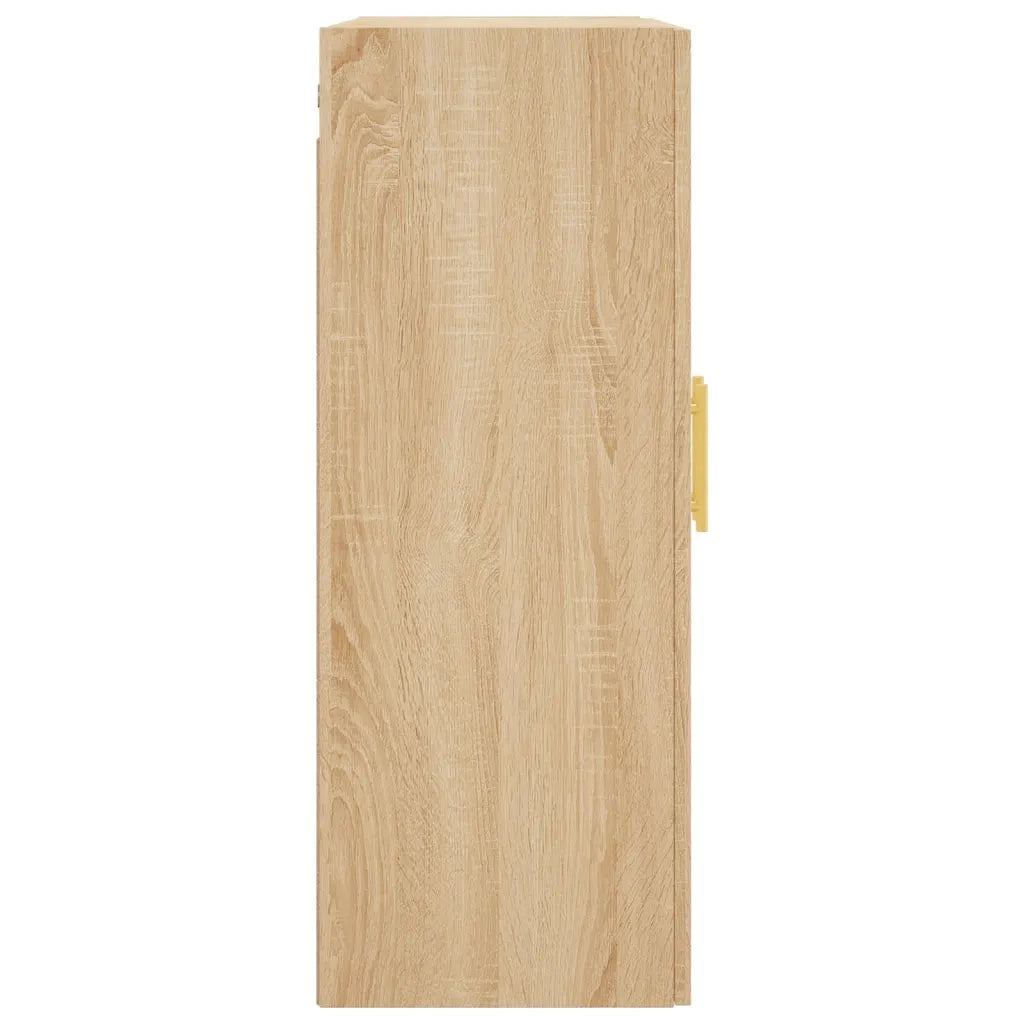 Pratico armadio a muro di design per camera da letto o ufficio 69,5 x 34 x 90 cm realizzato in legno composito di rovere Sonoma 02_0048577