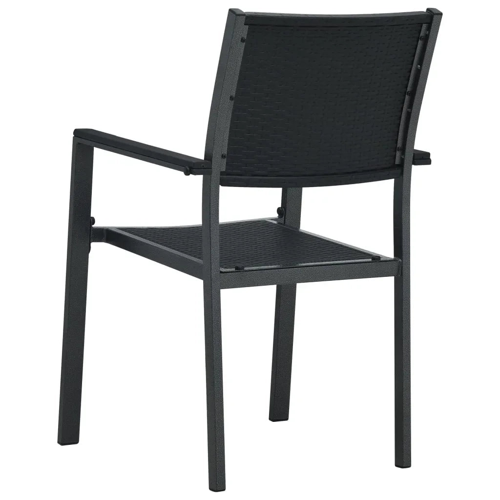 Set da Pranzo da Giardino 9 pz Nero 3099268