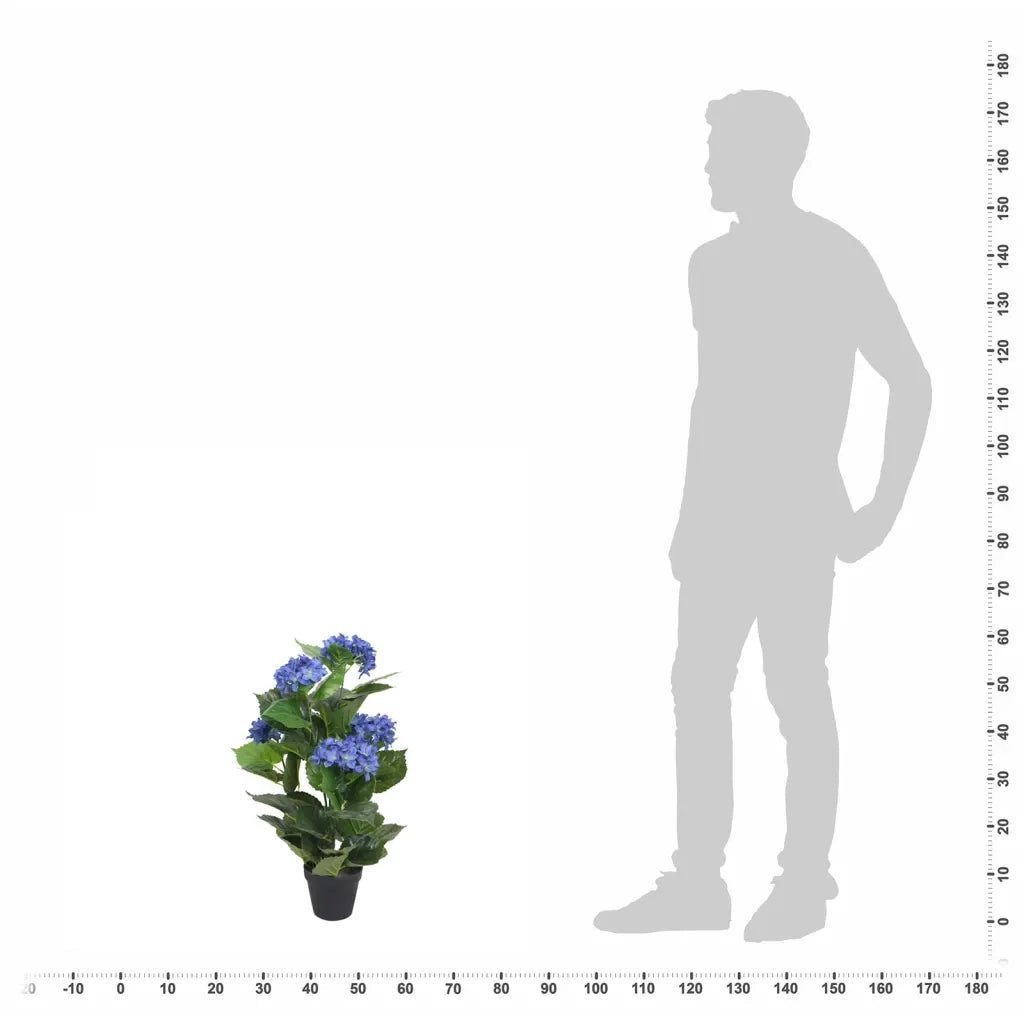 Ortensia Artificiale con Vaso 60 cm Blu 244439