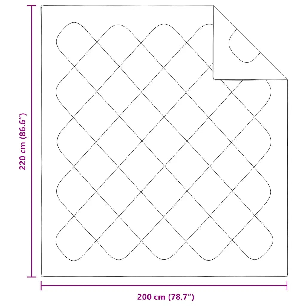 Duvet Invernale Bianco 220 x 202 x 5 cm Poliestere 42007777