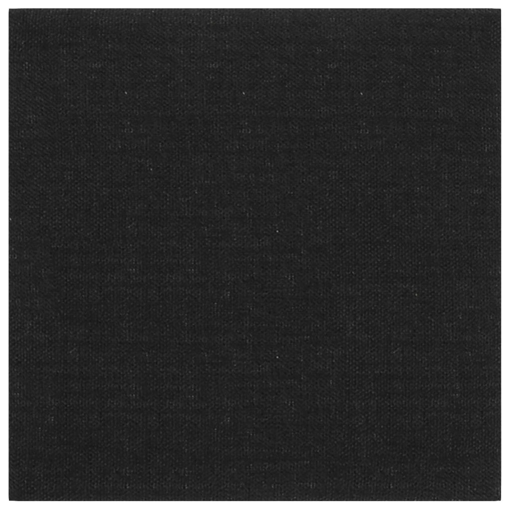 Testiera da Parete 12 pcs Nero 30 x 30 cm Tessuto 4008321