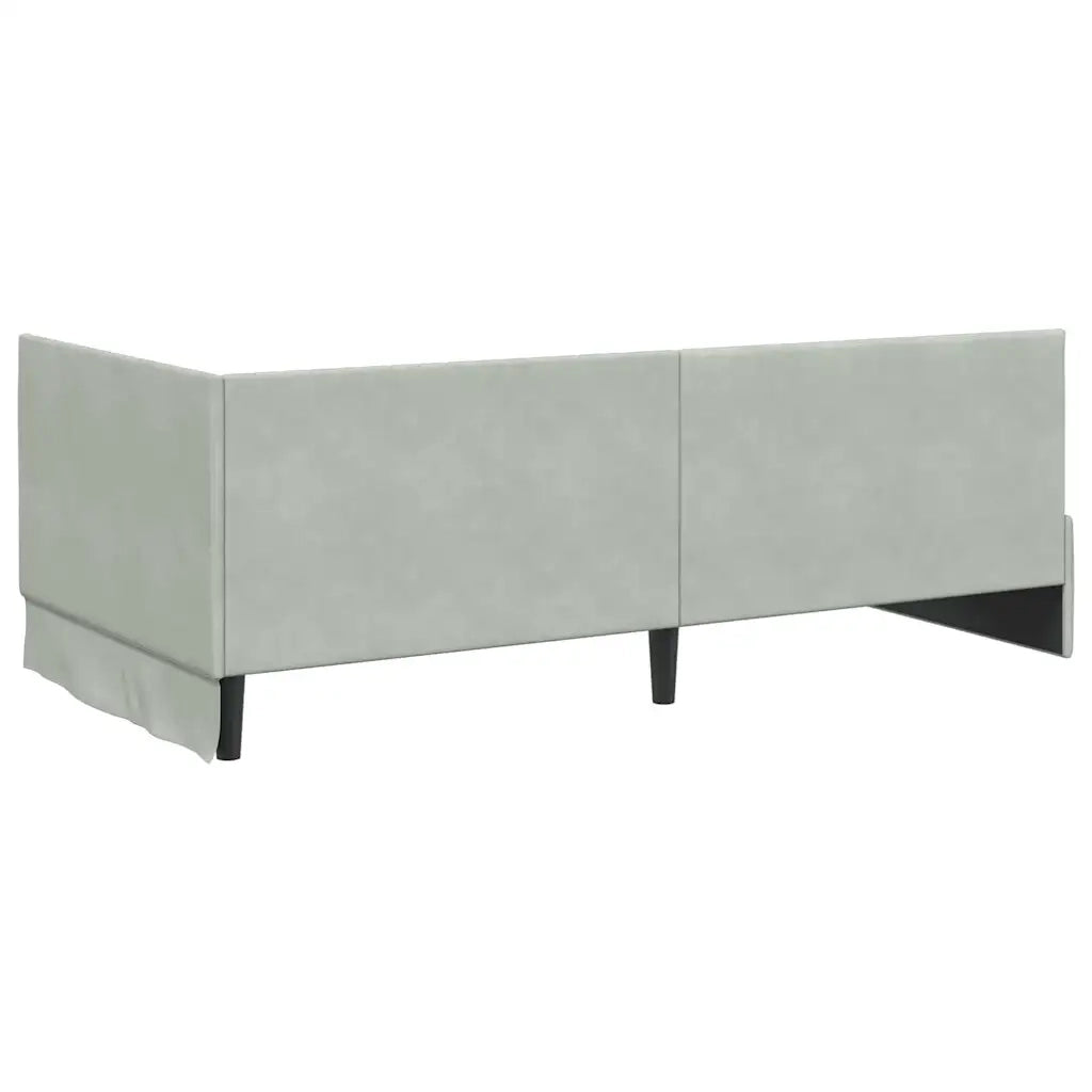Struttura Letto Angolare con Materasso 2 pcs Grigio chiaro 3393828