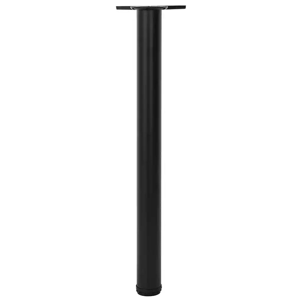 Set Gambe per Tavolo 4 pz | Piede del tavolo Nere Regolabili in Altezza 710 mm