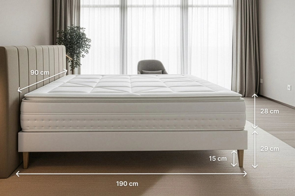 Materasso e base 90x190 cm - Vingt-Huit PLUS