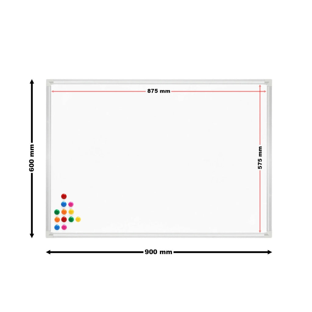 Lavagna magnetica da parete 60 x 90 cm 12 magneti inclusi pannello espositivo 16_0002492