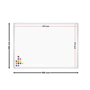 Lavagna magnetica da parete 60 x 90 cm 12 magneti inclusi pannello espositivo 16_0002492