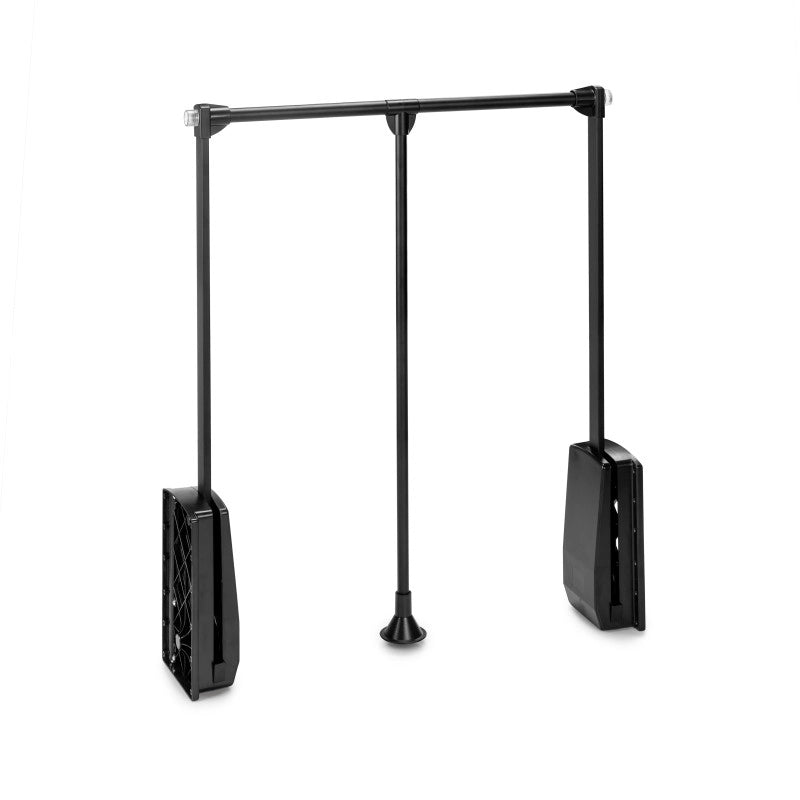 Appendiabiti per armadio Hang, larghezza regolabile 450-600 mm, Acciaio e Tecnoplastica, Cromato lucido