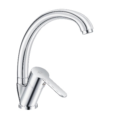 MISCELATORE MONOCOMANDO LAVELLO CANNA ALTA SERIE IOLE- Cromo- DH- pezzi 1