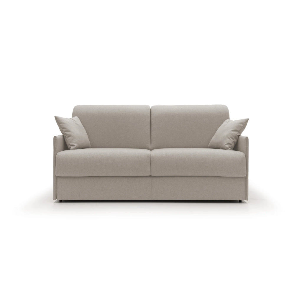 Evans Divano letto matrimoniale in tessuto impermeabile T13 149 cm (mat. 120x197) panna