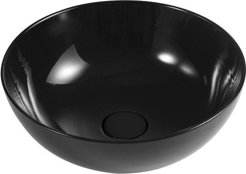 Bacinella d'appoggio D38.5 cm in ceramica Nero