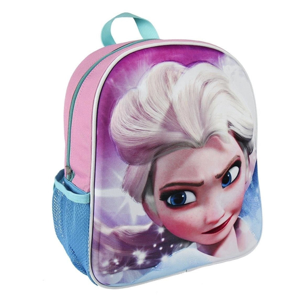 Trade Shop - Zainetto Frozen Elsa Disney Stampo Rilievo 3d Asilo Scuola Bambine Tempo Libero -