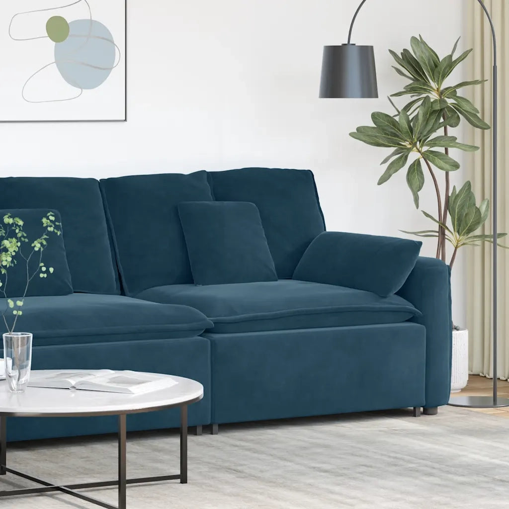 Modulo Terminale Bracciolo Divano Modulare con Cuscini-Sofa Modulare-Divanetto 100 cm 726834