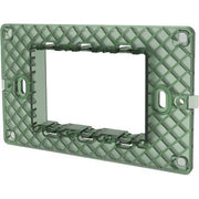 SUPPORTO FRUTTI AVP - PC NERO POSTI 3- 8 pezzi