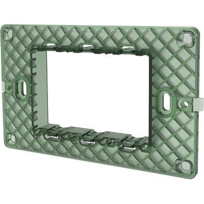 SUPPORTO FRUTTI AVP - PC NERO POSTI 3- 8 pezzi