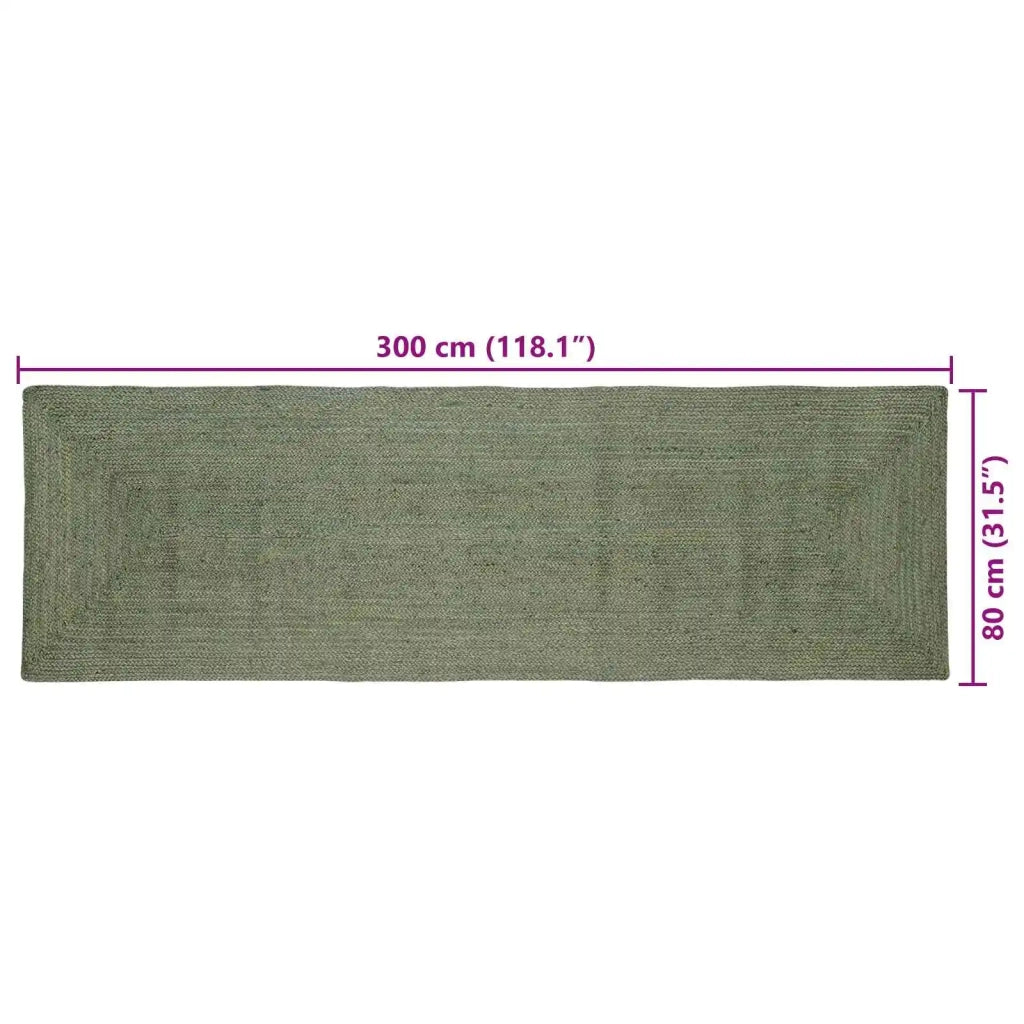 Tappeti per area Rettangolare Verde Oliva 80 x 300 cm 42010453