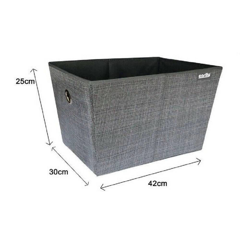 Trade Shop - Box Scatola Salvaspazio Portatutto Contenitore Armadi Organizer 25x30x42cm 69726 -