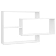 Mensole a Muro | Scaffale Parete | Ripiano a parete Bianche 104x20x58,5 cm in Legno Multistrato