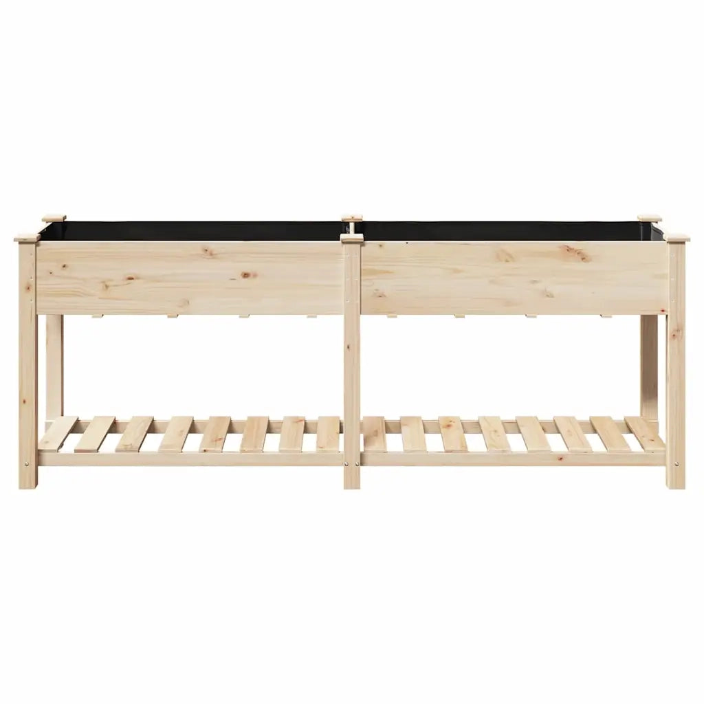 Vaso da giardino con lo scaffale Beige 203 x 53 x 76,5 cm 42006569